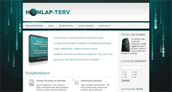 Desktop Screenshot of honlap-terv.hu